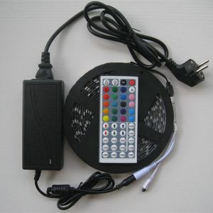 5M RGB-LED-Streifenlicht 5050 wasserdichtes, flexibles Licht IP65 + 44-Tasten-Controller + 5A-Netzteil mit EU-AU-US-UK-Stecker Weihnachtsgeschenke