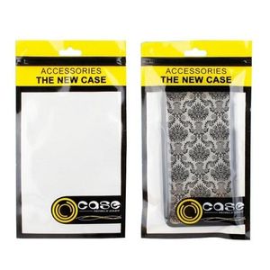 Retail Packaging Bags Handhålfodral Förpackad Zipper Lock Oppväska PVC Förpackningslådor för Telefon Läderfodral Iphone 8 7 6s Plus