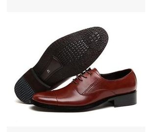 Mens Business Genuine Leather Mens Dressing Big Size Men Pinted Toe Shoes Black And White Men Dress Shoes Mens Brown Dress Shoes