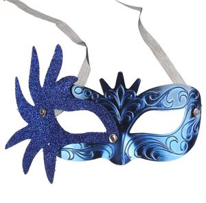 Maschera da ballo in maschera da donna Mardi Gras Masquerade Fancy Dress Costume Crown Party Eye Mask ballo di fine anno carnevale mostra oggetti di scena regalo