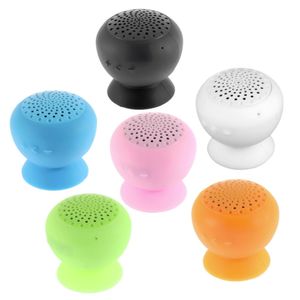 Mushroom Mini Wireless Bluetooth Speaker Waterproof Silicone Sucker Hands Free Speakers with Mic For Apple & Android Devices PC Computer