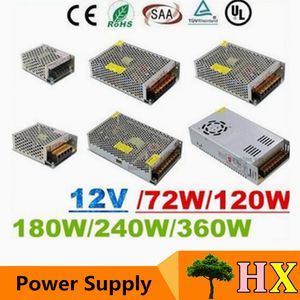 CE ROHS UL SAA + 12V 6A 10A 15A 20A 25A 30A Led Transformer 70W 120W 360W Power Supply For Led Modules Strips on Sale