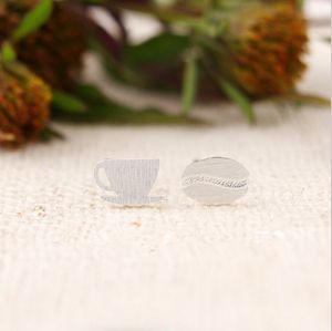 10 PCS/lots of 2016 new girl ED040 fashion jewellery wholesale mini cup stud earrings women holiday best gift