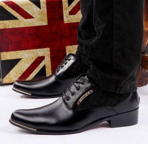 2017 Designer new white Dress groom Wedding Shoes wedding shoes men's casual business shoes Party Lace-Up leather