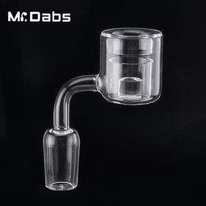 Nuovi accessori per fumatori con banger termico con nucleo di reattore trasparente trasparente Banger al quarzo per bong in vetro Tubi dell'acqua su Mr_dabs