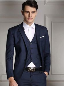 2017 Slim Fit Мужские Смокинги Свадебные Костюмы На Заказ Женихи Лучший Человек Ужин Бизнес Пром Костюмы Партии Костюмы (Куртка + Брюки + Жилет)