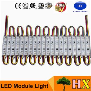 80LM 0.72W 3 Leds SMD 5050 LED sinal Módulos RGB Led Pixel Módulos impermeável 12V Backlights Para Letter Canal frete grátis