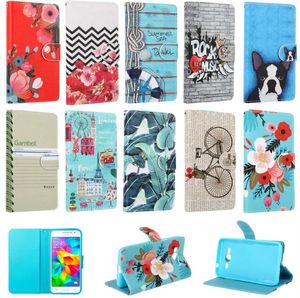 Wholesale iphone6 cases resale online - Cesll Phone case Antiskid Pattern Flip Case For Iphone6 I6 I5 PU Leather Wallet Cover For Galaxy Grand Prime G530 Case Coque Capa