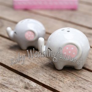 SPEDIZIONE GRATUITA 24 Set MOMMY AND ME Little Peanut Elephant Salt and Pepper Shaker Regali per feste Grandi idee per decorazioni per baby shower