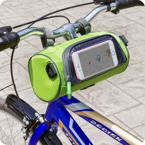 Cyklingram Pannier Front Tube Bag Cykelkorg Färgglada cykeltillbehör Nya 4 färger för Select