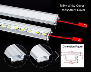 超明るい7w 50cm LEDの硬いストリップライト5630 LEDバーライトUアルミニウムライトの非防水72LEDS / M DC12V 5630 LEDチューブ