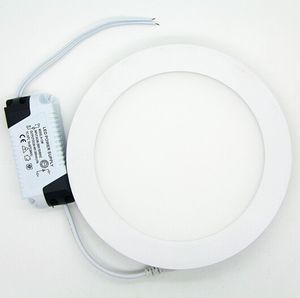 Dimmable круглая светодиодная панель Light SMD 2835 3W 6W 9W 12W 15W 18W 110-240V Светодиодный потолок утопленный вниз по лампе SMD2835.