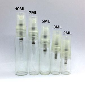 2 3 5 7 10 ML Gram Size Mini Clear Glass Spray Bottle Atomizer Refillable Perfume Bottle Vial Fine Mist Empty Cosmetic Sample Gift Container