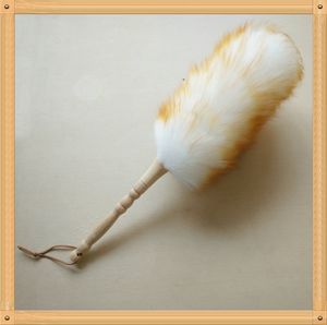 Hot Sale Pure Lampswool Duster Beech Handle Hushåll Rengöring Dammsugare Hushållning Rengöringsverktyg Feather Duster Partihandel och gratis frakt