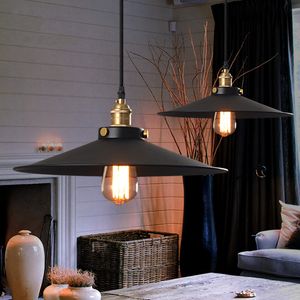 Vintage style light Pendant Light Loft Creative Personality Industrial Lamp e27 Bulb light modern chandelier American Style home bar coffee