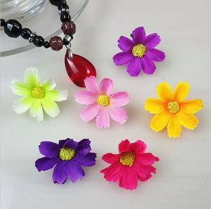 Artificial Gerbera Daisy 3 cm pétalas de Flores De Seda Duplas Cabeças Para DIY Festa de Casamento Decoração frete grátis HJIA200