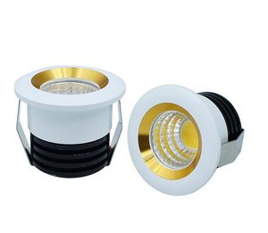 10 pz / lotto 5 W Dimmale COB Downlight Mini Led Cabinet Lampade AC85-265V Mini Led Spot Faretto da incasso a soffitto con driver Led CE ROHS