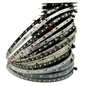 12V WS2811 светодиодная лента 5050 SMD RGB полоса адресация 30/48 / 60leds / м светодиодная лента пикселей наружного 2811 ic управления 3leds умный цифровой свет