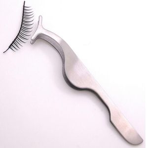Yanlış Kirpikler Bigudi Profesyonel Paslanmaz Çelik Cımbız Taşınabilir Sahte Göz Lashes Kadınlar Makyaj Kozmetik Araçları