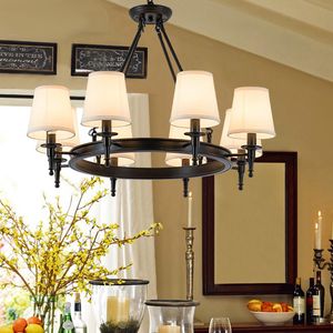 Pendant lighting American Country Living Room lights wrought ironrestaurant lighting Simple Iron Dining Room Bedroom Study Room