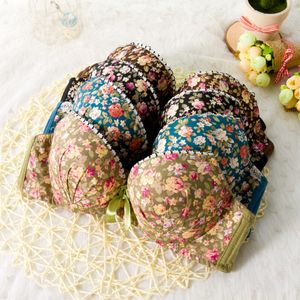 Wholesale-High quality Women Seamless Underwear Modal Comfortable Lovely Bra Set Floral Bra Brief Sets Sexy Bra + Panties