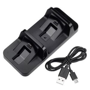 Dwukowa Stacja Dock Dock Mini Ładowarka Uchwyt na PS4 Kontroler Wireless Sony PlayStation Dualshock 4 Kabel USB Detaliczna