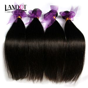 Brazilian Straight Hair 4 Bundles Unprocessed Human Hair Weaves Cheap Malaysian Indian Cambodian Peruvian Remy Hair Extensions Natural Color