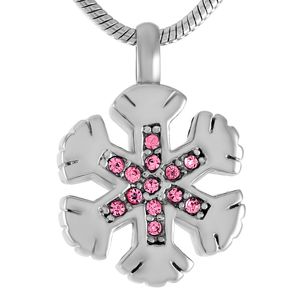Wholesale snow jewelry resale online - IJD9530 Stainless Steel Necklace women cremation urns ashes the joy of snow memorial ash keepsake cremation jewelry Individualized