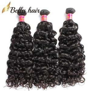 8A Water Wave Style Remy Hair Weaves Extensions Brazilian Virgin Människohår Naturlig färg Kambodjansk malaysisk indian peruansk 3/4-buntar Tiktok Rea