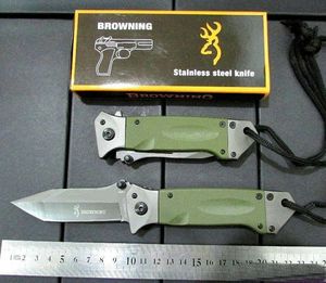 Browning Da35 Ogromny Noże Titanium Składane Noże 8CR14MOV 56HRC Camping Tactical Hunting Survival Pocket Rescue Utility EDC Tools Man Collection
