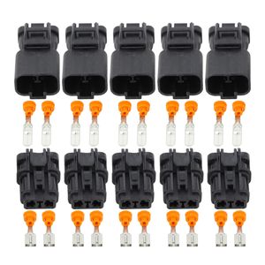 5 set di connettori per auto a 2 pin da 6,3 mm DJ70253-6.3-11/21 Spina elettrica impermeabile per auto, connettore per auto refit per auto barca ecc