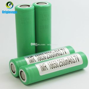 Autentisk 25R 2500mAh 25A 18650 Batterier Uppladdningsbar cell f￶r Mechanical Box Mod E-Bike Electric Motor Car