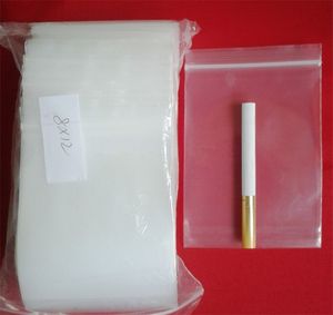 8x12cm(3.15"x4.73") Thick PE bag 100pcs x Small Zip Lock poly bag, Reclosable Clear plastic pouch zipper Grip seal,Jewelry self-sealed bags