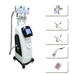 2018 Neueste Fettgefriermaschine mit Double Cool Sculpting Kryo-Lipolyse + Lipo-Laser + Kavitation + RF-Gewichtsverlust-Schlankheitsmaschine für Spa