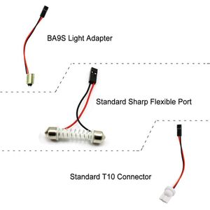 Akcesoria oświetleniowe Zmodyfikowane Wtyczka samochodowa Złącza Męskie i Femail Złącza do złącza Light Light Festoon / T10 / BA9S / S25 / Spring