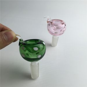 Glass Bowl 14mm 18mm Pink Green Blue Black Thick Colorful Pyrex Glass Bong Bowls for Smoking Water Pipes