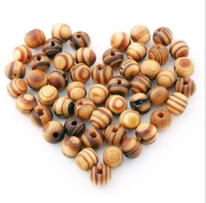 1000pcs 8MM Wood Beads Spacers Loose Beads Necklace Bracelet Charms For Jewelry Making