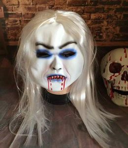 DHL spedizione gratuita Halloween Natale travestimento Festa in costume Cosplay Maschera per il viso Ghost Top High Mask Full Face Maschera in resina horror