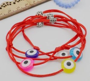 Wholesale crystal silver bracelets for sale - Group buy 100pcs Red String Evil Eye Lucky Red Cord Adjustable Bracelet NEW