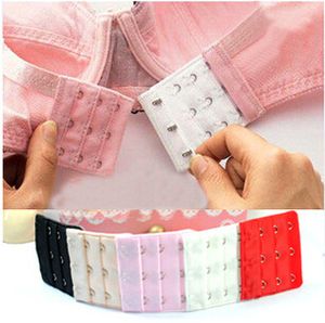 Ladies underwear extend buckle 4 Rows 3 Hooks Bra Strap Long Extender Hook Clip Nude Adjustable Belt Buckle Mix Color 10000pcs