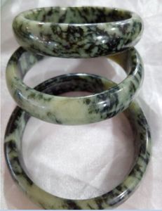 Alta Qualidade 100% Natural Jade Jadeite Pulseiras Pulseiras 56-60mm D0