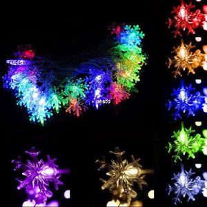 220 V 5 M 28 LED Snowflake String Fairy Light Christmas Party Wesele Decoration # B591