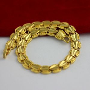 Herz-Gliederkette, 18 Karat Gelbgold gefüllt, Damen-Armband-Zubehör, 17,8 cm