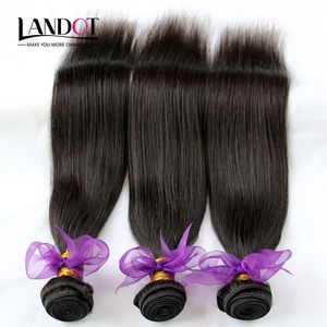 バージンブラジルの髪の真っ直ぐ100％人間の髪の織りの伸びが安いペルーのマレーシアのインドのカンボジアのモンゴルのレミーの髪3/4/4/5バンドル