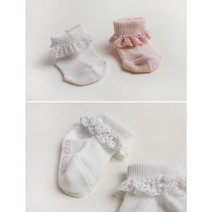 Calzini per bambini in stile coreano carino neonate calzini in pizzo di cotone calzini cavi bambini calzini antiscivolo gamba calze per bambini regalo per bambini 20 paia / lotto