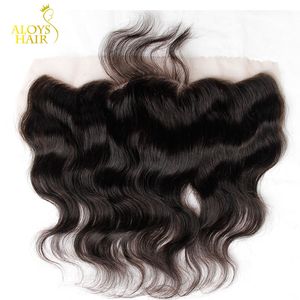 Lace Frontal Closure Ear To Ear 13x4Size Brazilian Body Wave Closures Malaysian Indian Peruvian Cambodian Virgin Human Hair Top Lace Closure