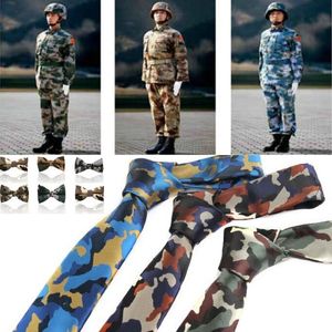 Camouflage-Krawatten-Fliege-Set, 3 Farben, Soldat-Krawatte für Männer, Vatertag, Weihnachtsgeschenke, kostenloses TNT Fedex