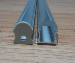 Free Shippin LED perfil de alumínio com tampa clara ou tampa difusa leitosa, perfil de alumínio LED luz de tira, perfil de alumínio para barra de diodo emissor de luz