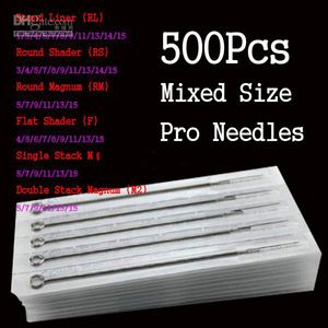 Wholesale 500Pcs Assorted Disposable Sterile s Mixed Size For Tattoo Ink Cups Tip Kits Best Price