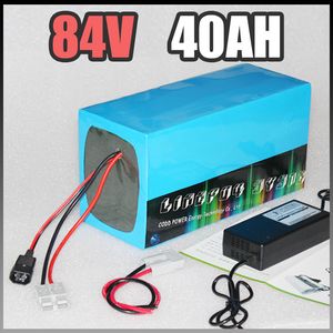 84v 40Ah elektrikli bisiklet pil, BMS Charger 84v li-ion scooter ile 3000W Samsung Elektrikli Bisiklet lityum pil